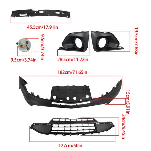 Solid Spare Front Lower Bumper Grill Fog Lamp Cover Bracket For Chevrolet Traverse 18-20 New