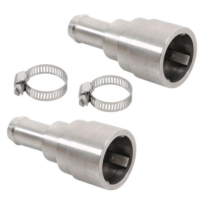 Solid Spare 2×Heater Core Coolant Hose Connectors Fit For 1998-14 Silverado Tahoe Suburban