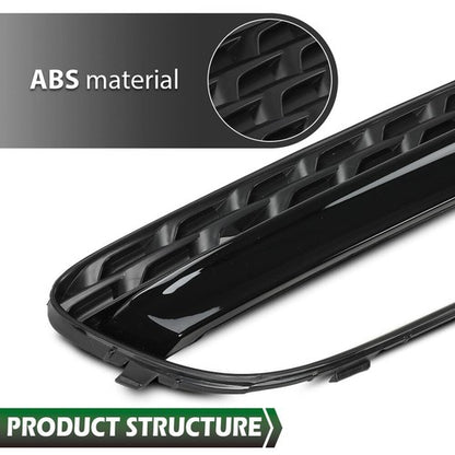 Solid Spare Front Bumper Fog Light Cover Left+Right Side Fit For 2012-2016 Audi A5 Quattro