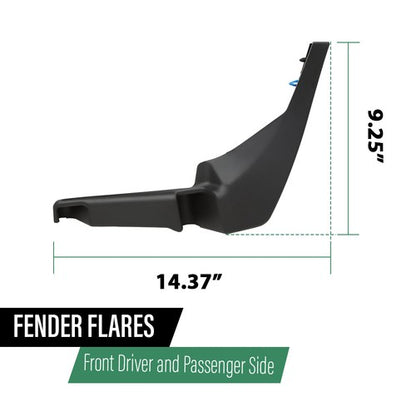 Solid Spare 2Pcs Front Bumper Fender flares Trim Left Right Fit For Range Rover Evoque 12-15