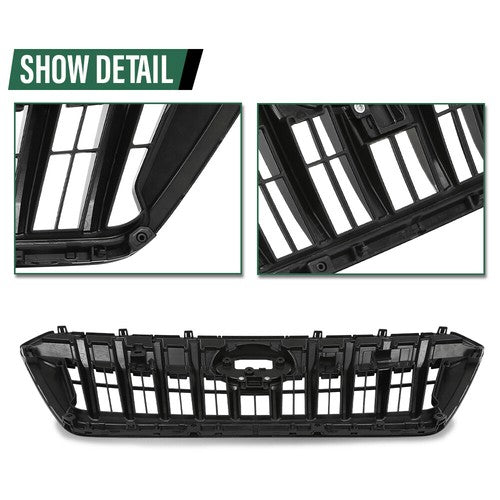 Solid Spare Fit For 2021-2023 Subaru Crosstrek Front Bumper Upper Grille Black J1010FL320
