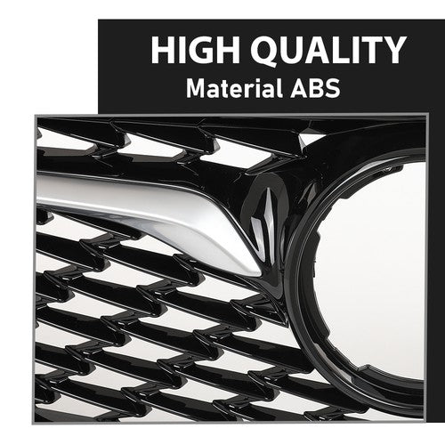 Solid Spare Fit For 2018-2020 Buick Regal Sportback Front Bumper Upper Grille Black & Chrome