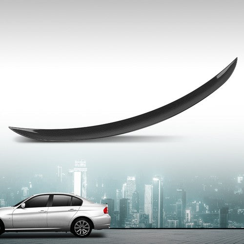 Solid Spare Rear Trunk Spoiler Wing MP Style Carbon Look Fit For 05-11 BMW E90 3-Series M3