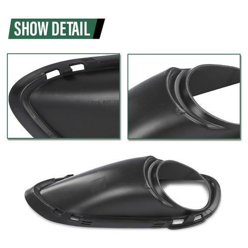 Solid Spare Fog Light Bezel Lamp Trim Right Side Fit For 2011 2012 2013 2014 Porsche Cayenn