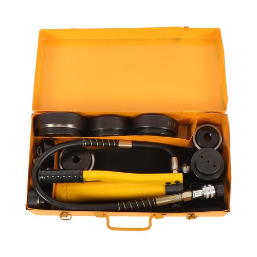 Solid Spare 15 Ton 1/2" to 4" Hydraulic Punch Driver Kit Manual Hole Knockout Puncher Tool