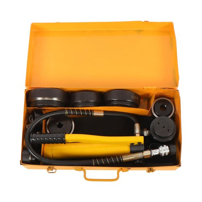 Solid Spare 15 Ton 1/2" to 4" Hydraulic Punch Driver Kit Manual Hole Knockout Puncher Tool