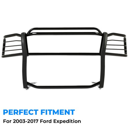 Solid Spare Fits 2003-2017 Ford Expedition Front Bumper Bar Grill Guard Brush Black Push