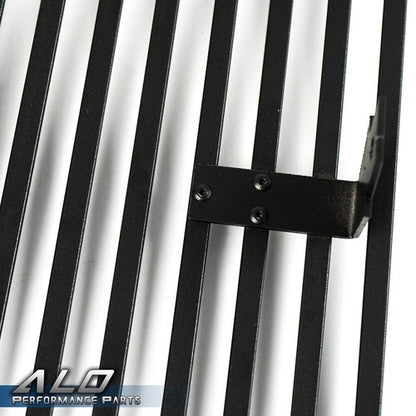 Solid Spare Fit For 2009-2014 Nissan Maxima Front Upper Bumper Black Billet Grille Insert