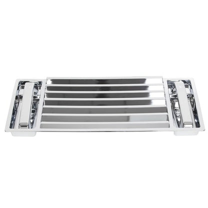 Solid Spare For 2003-2009 Hummer H2 Chrome Hood Deck Vent Panel Grille with handle covers