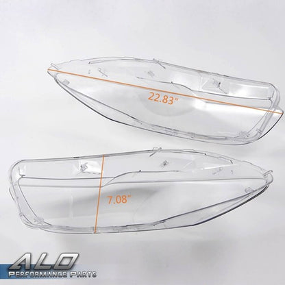 Solid Spare Fit For 11-16 BMW 5-Series F10 F18 528i 535i 550i Headlight Replacement Lens