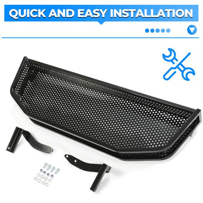 Solid Spare For 2008+ EZGO RXV Golf Cart Front Clay Basket Storage Cargo W/ Mounting Bracket