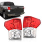 Solid Spare Fit For 07-13 Toyota Tundra Left+Right Rear Tail Lights Brake Lamps w/o Bulbs