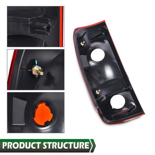 Solid Spare Fit For 97-03 Ford F150/99-07 F250 F350 Super Duty Tail Lights Brake Lamps LH RH