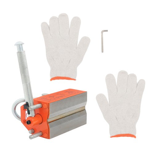 Solid Spare 1320LBS 600kg Steel Magnetic Lifter Heavy Duty Crane Hoist, 2 Safety Factor