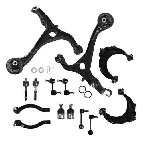Solid Spare For Honda Accord K620617 Front Upper Lower Control Arms Rear Sway Bars Kit 14pcs