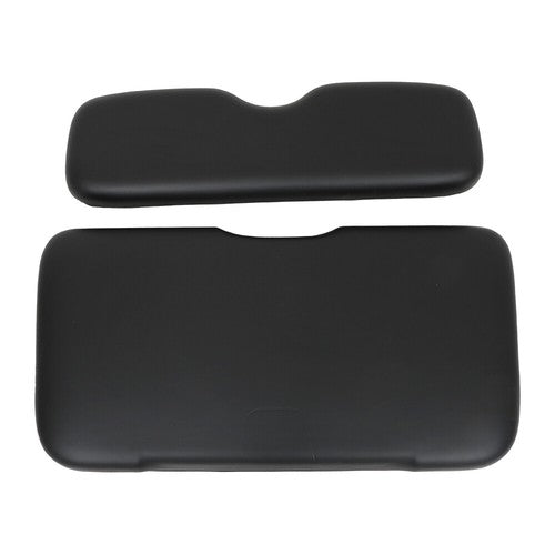 Solid Spare Black Front Seat Bottom and Back Cushion Set For EZGO RXV 2008-Up Golf Cart