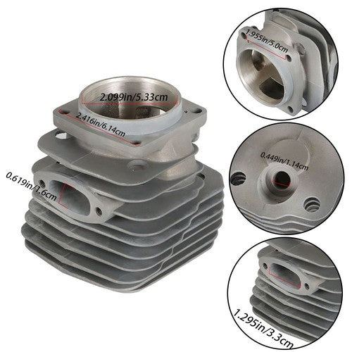 Solid Spare For Husqvarna 288 288XP 281 181 54mm Big Bore Cylinder Piston Kit W Fuel Filter