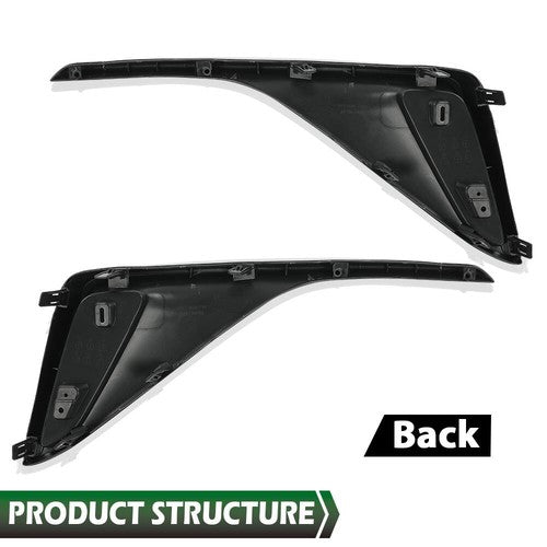 Solid Spare Bumper Filler Set Fit For 18-21 Toyota C-HR Rear Driver and Passenger Side