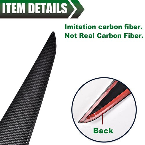 Solid Spare Fit For 12-18 BMW 3 Series F31 Touring Wagon Rear Trunk Side Wings Spoilers