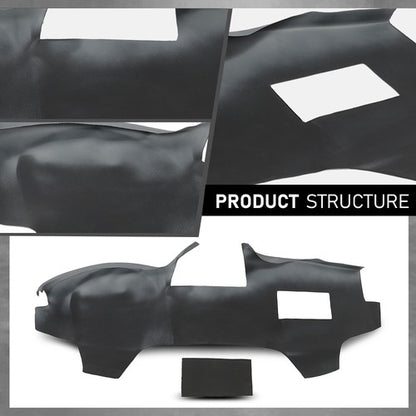 Solid Spare Fit For 2007-2011 Toyota Camry TPE Dashboard Dash Cover Cap Overlay Gray