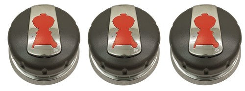 Solid Spare (3) Weber Genesis Knob Kit 88848