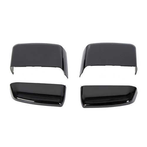 Solid Spare Fits For Chevy Silverado GMC Sierra 2014-2019 Gloss Black Tow Mirror Cap Cover