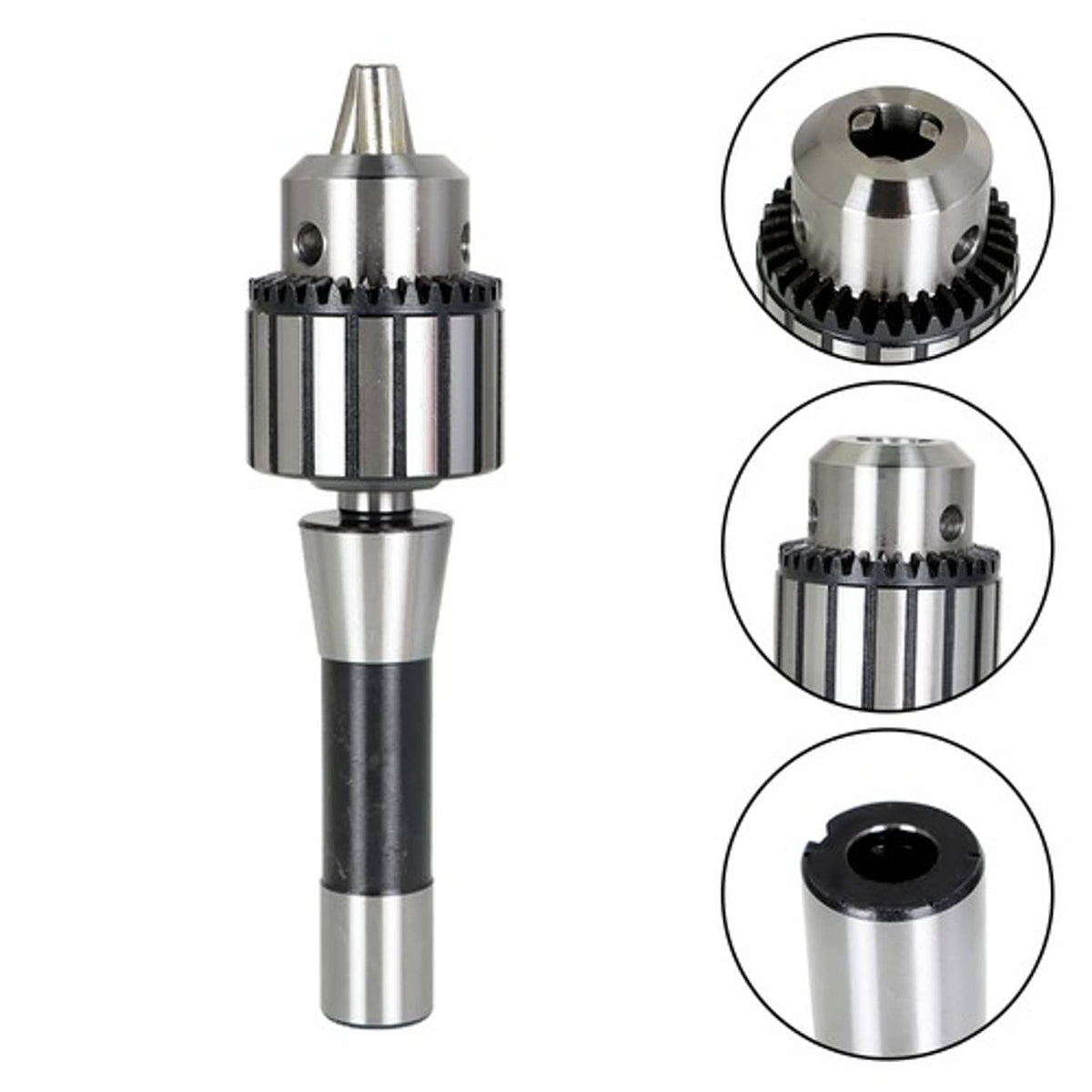 Solid Spare Heavy Drill Chuck 1/2" Capacity with R8 Shank Precision Integrated & K32 Key New