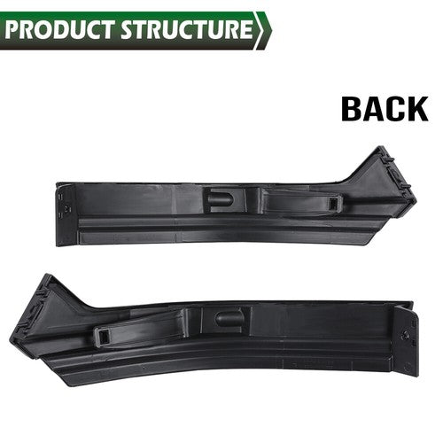 Solid Spare Front Left+Right Side Bumper Trim Filler Molding Fit For 2010-2018 Ram 2500 3500