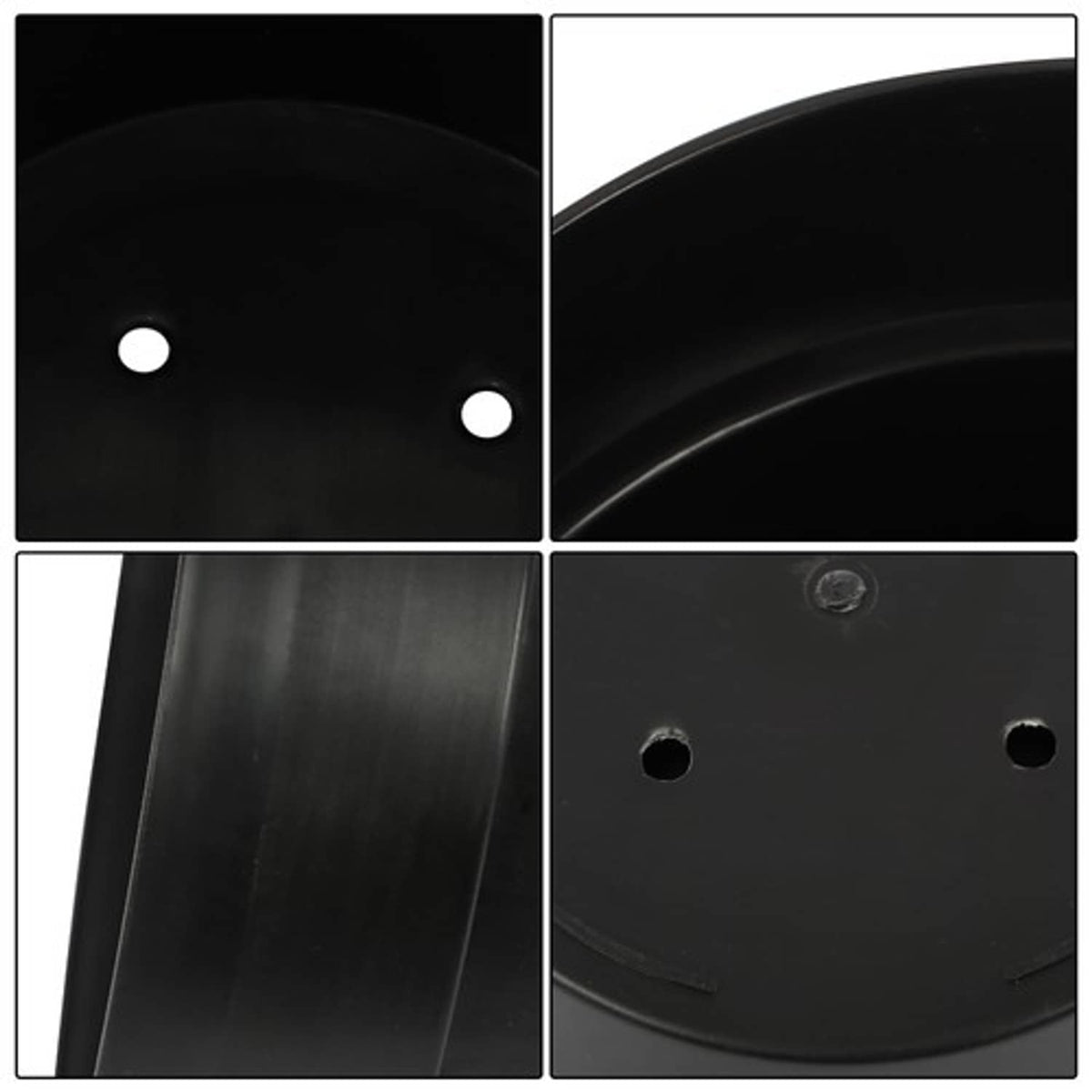 Solid Spare Heavy Duty 5 Gallon Planters Plastic Nursery Pots Flower Plant Pots 5 Pack