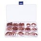 Solid Spare 280Pcs Kit 12 Sizes Assorted Solid Copper Crush Washers Seal Flat Ring with Box
