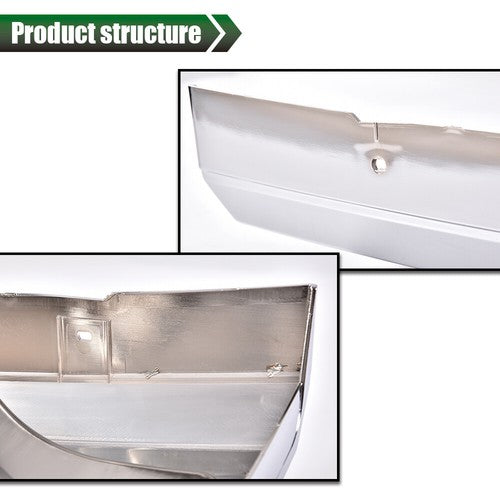 Solid Spare Front Grille+Headlight Trim Bezel Chrome Set Fit For 1992-1996 Ford Bronco F150