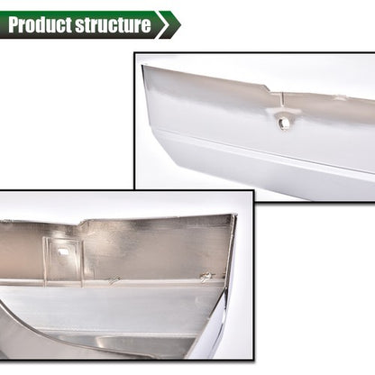 Solid Spare Front Grille+Headlight Trim Bezel Chrome Set Fit For 1992-1996 Ford Bronco F150