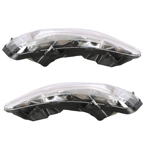 Solid Spare For Chevy Malibu 2019-2022 Bumper Turn Signal Lights W/LED DRL Fog Lamps RH&LH