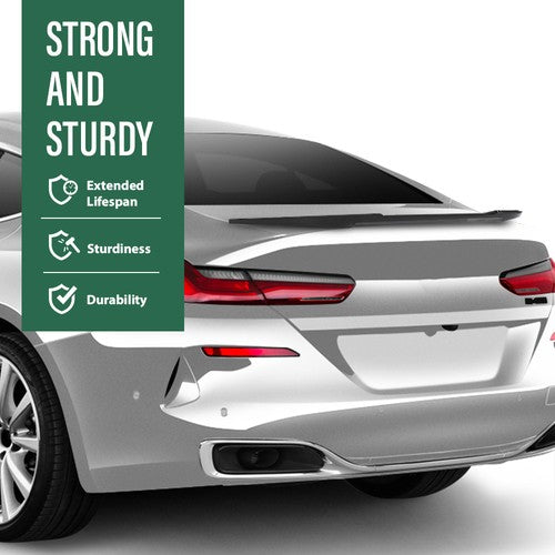 Solid Spare Gloss Black Rear Trunk Spoiler Wing Fit For 19-24 BMW 8 Series G15 F92 M8 Coupe
