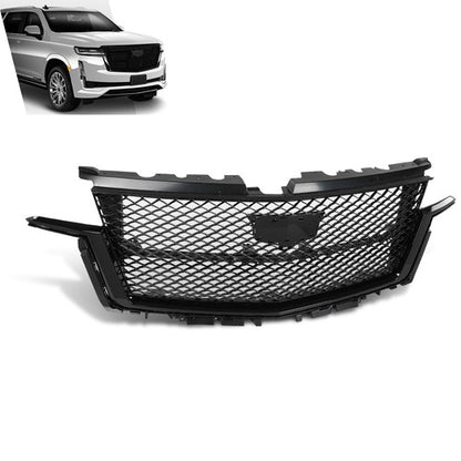Solid Spare Fit For 2021 2022 2023 Cadillac Escalade Front Grille Assembly Black 84830289