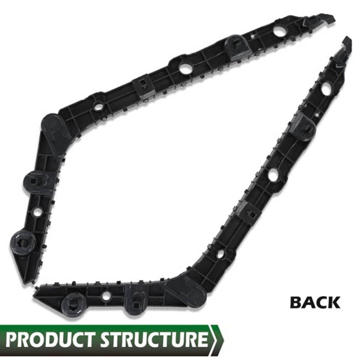 Solid Spare Rear Left+Right Side Bumper Bracket Retainer Fit For 2013-2019 Nissan Sentra