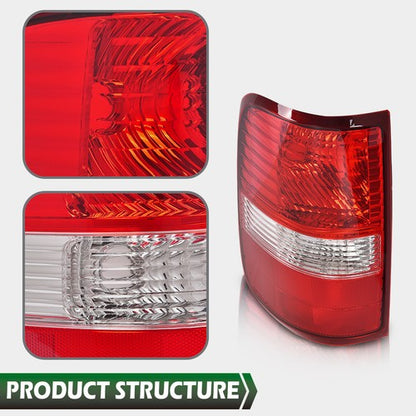 Solid Spare Tail Lights Fit For 2004 2005-2008 Ford F150 F-150 Rear Brake Lamps Left+Right