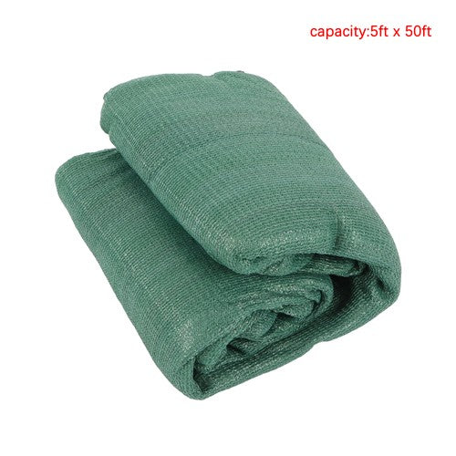 Solid Spare Garden Privacy Fence Heavy Duty 5FT x 50FT Barrier Net With Zip Ties Dark Green