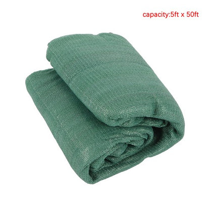 Solid Spare Garden Privacy Fence Heavy Duty 5FT x 50FT Barrier Net With Zip Ties Dark Green