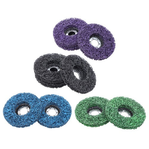 Solid Spare 3*black,2*green ,3*purple and 2*blue 10-Pack 4-1/2' x 7/8' Diamond Discs