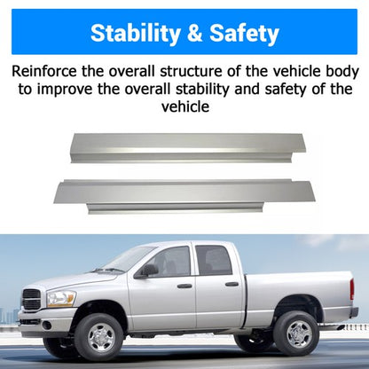 Solid Spare Slip-on Rocker Panels For 02-08 Ram 1500 03-09 06 07 2500 3500 Standard Cab 2Dr