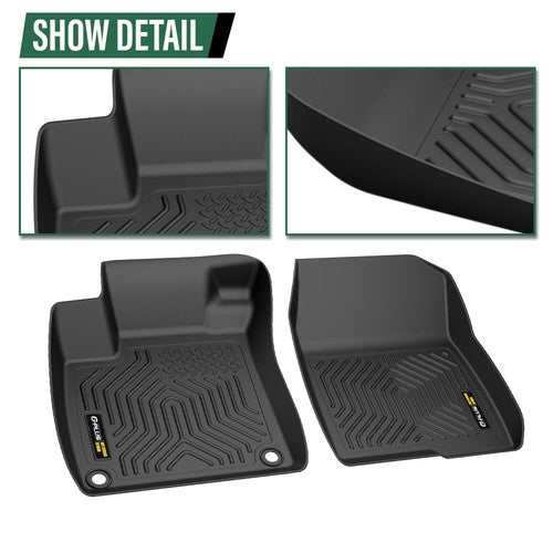 Solid Spare All Weather TPE Floor Mats Fit For 18-2022 Honda Accord Sedan Protection Liners