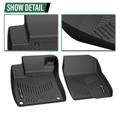 Solid Spare All Weather TPE Floor Mats Fit For 18-2022 Honda Accord Sedan Protection Liners