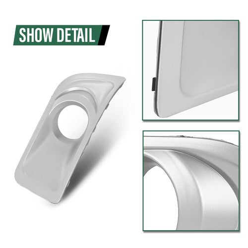 Solid Spare Fit For 2010-2012 Subaru Outback Front Bumper Fog Light Bezel Lamp Trim Left