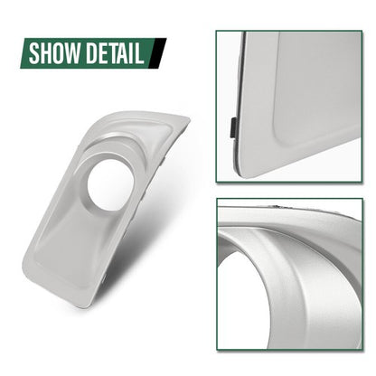 Solid Spare Fit For 2010-2012 Subaru Outback Front Bumper Fog Light Bezel Lamp Trim Left