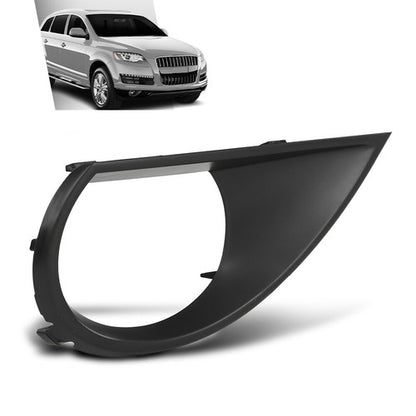 Solid Spare Fit For 2010-2015 Audi Q7 Front Bumper Fog Light Bezel Lamp Cover Right Side