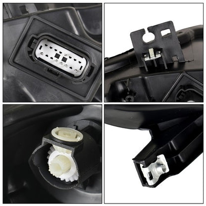 Solid Spare LED DRL Headlights For Ford Mustang 2018 2019 2020 Projector Headlamps LH+RH New