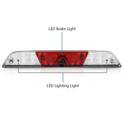 Solid Spare Fit For 2017-2021 F-250 F-350 Super Duty LED 3rd Brake Tail Light w/Camera Hole
