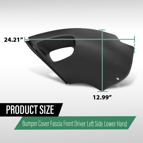 Solid Spare Front Left Side Lower Bumper Cover Fascia Fit For 2007-2014 Volvo XC90 VO1016102