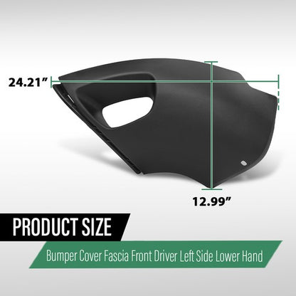 Solid Spare Front Left Side Lower Bumper Cover Fascia Fit For 2007-2014 Volvo XC90 VO1016102